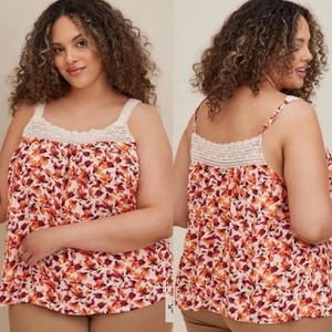 Torrid‎ Crochet Detailed Tank